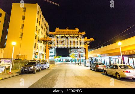 China traditionelle Architektur in Seattle. Stockfoto