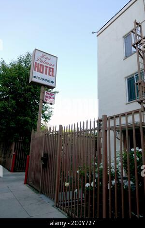 Los Angeles, Kalifornien, USA 12. Juni 2020 EINE allgemeine Sicht der Atmosphäre der letzten Residenz von Elizabeth Short, aka die Black Dahlia an 1738 N. Las Palmas Avenue am 12. Juni 2020 in Los Angeles, Kalifornien, USA. Foto von Barry King/Alamy Stockfoto Stockfoto