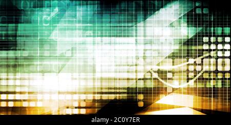 Globale Digitalisierung Abstract Background Hintergrund-Hintergrundbild-Konzept Stockfoto