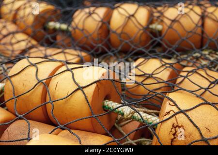 Detail der Fischernetz in Icy Strait Point Alaska USA Stockfoto