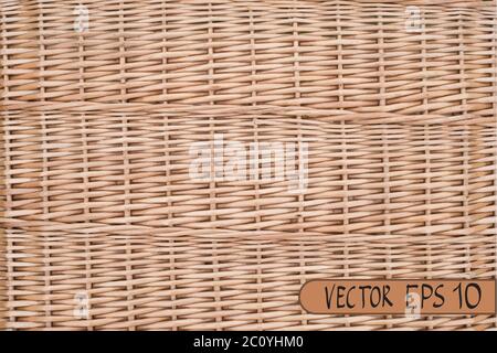 Wicker echtes Muster. Vektor-illustration Stockfoto