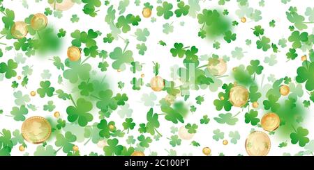 St. Patricks Tag Urlaub Hintergrund. Stock Vektor