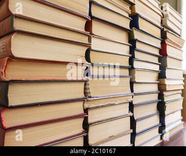 Hintergrund aus Büchern Stockfoto