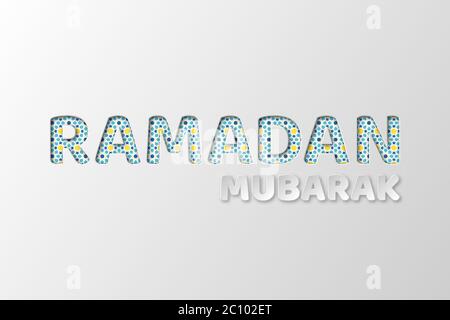 Ramadan Mubarak Typografie Design. Stock Vektor
