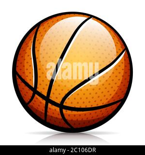 Vektor-Illustration von Basketball Ball isoliert Design Stock Vektor