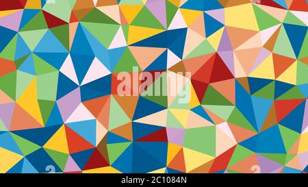 Abstrakte diesem bunten Vektor Lowploly viele Dreiecke Hintergrund für den Einsatz im design Stockfoto