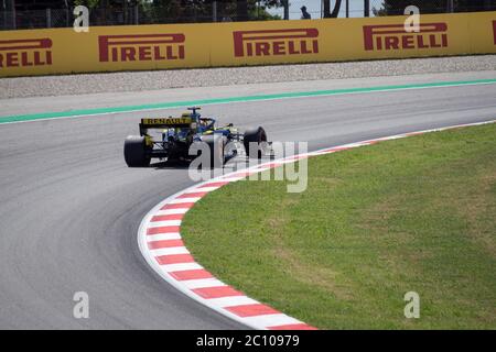 MONTMELLO, SPANIEN-10. MAI 2019: Renault R.S.19 Formel-1-Rennwagen (Fahrer: Daniel Ricciardo) Stockfoto