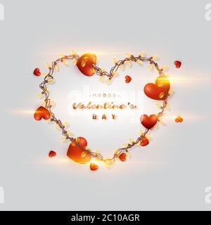 Valentinstag Urlaub Hintergrund. Stock Vektor