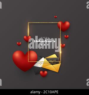 Valentinstag Urlaub Hintergrund. Stock Vektor