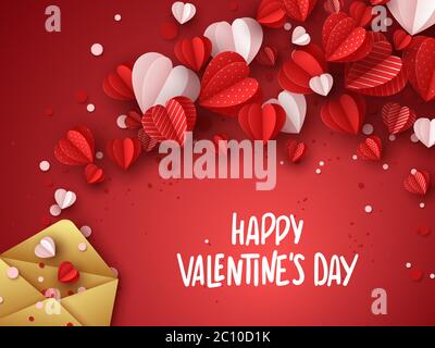 Happy Valentines Tag Grußkarte. Stock Vektor