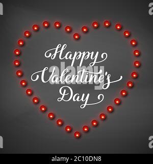 Happy Valentines Tag Grußkarte. Stock Vektor