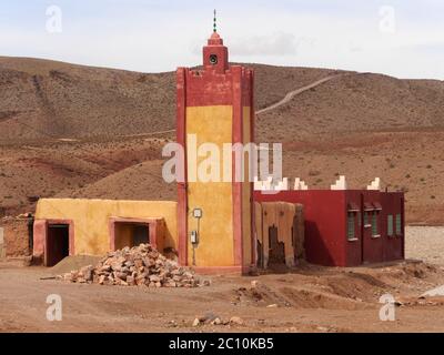 Moschee im marokkanischen Dorf Aouli Stockfoto