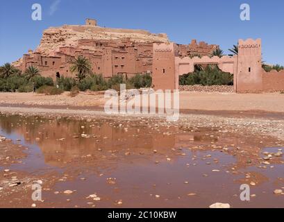 Befestigte Stadt AIT ben haddou in marokko Stockfoto