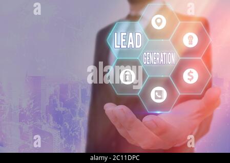 Generierung von Textableitungen für Handschrift. Konzeptfoto, das den potenziellen Kunden kultiviert, der mit dem Unternehmen verbunden ist Stockfoto