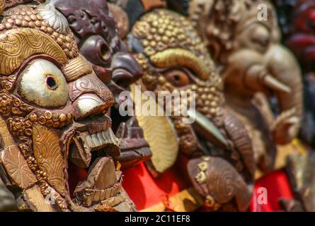 Masken im Verkauf Stockfoto