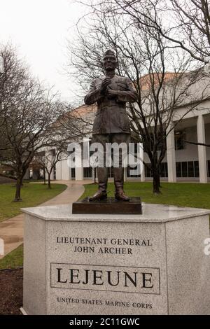 LT General John Lejeune Statue Annapolis MD Stockfoto