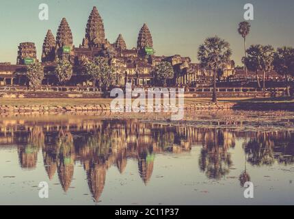 Angkor Wat Tempel Stockfoto