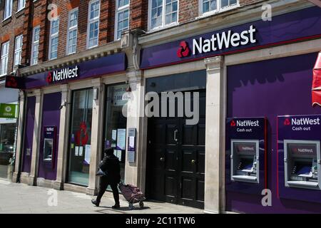 London, Großbritannien. Juni 2020. Eine Filiale von NatWest in London. Kredit: Dinendra Haria/SOPA Images/ZUMA Wire/Alamy Live Nachrichten Stockfoto