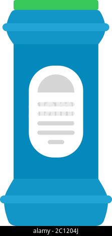 Waschpulver Vektor-Symbol flach isoliert Stock Vektor