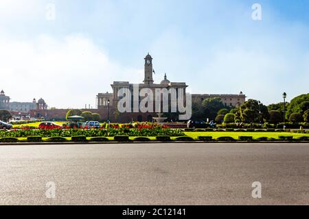 Das Außenministerium mit Sitz in Neu-Delhi in Indien. Ein Wunderwerk der europäischen Architektur an der Rajpath Road, die den India Gate war verbindet. Stockfoto