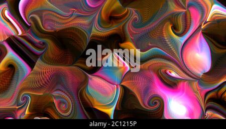 Bunte dynamische tripy psychedelischen Hintergrund Stockfoto