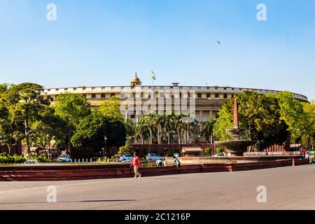 Das Außenministerium mit Sitz in Neu-Delhi in Indien. Ein Wunderwerk der europäischen Architektur an der Rajpath Road, die den India Gate war verbindet. Stockfoto