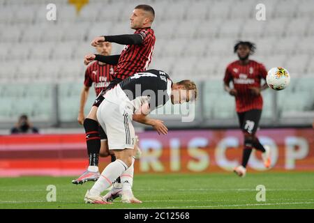 Turin, Italien. 12. Juni, 2020. Spiel hinter verschlossenen Türen Coronavirus Notfall abgebildet de ligt Kredit: Unabhängige Fotoagentur/Alamy Live News Stockfoto