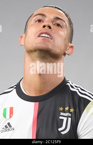 Turin, Italien. 12. Juni 2020. Spiel hinter verschlossenen Türen Coronavirus Notfall abgebildet Cristiano Ronaldo Kredit: Unabhängige Fotoagentur / Alamy Live News Stockfoto