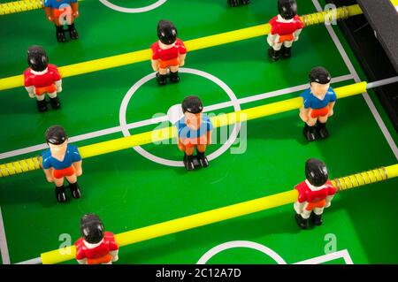 Foosball Fußballspiel Spielzeug Stockfoto