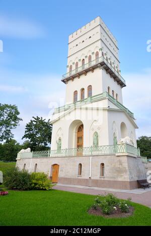 Der Weiße Turm in Zarskoe Selo. Stockfoto