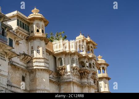 Udaipur Palast detail Stockfoto