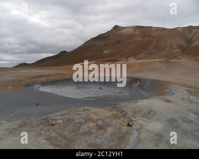 Kochschlamm in Námafjall, Island Stockfoto