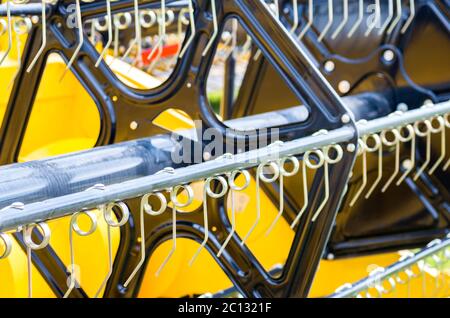 Fragment einer landwirtschaftliche Ernte kombinieren Stockfoto