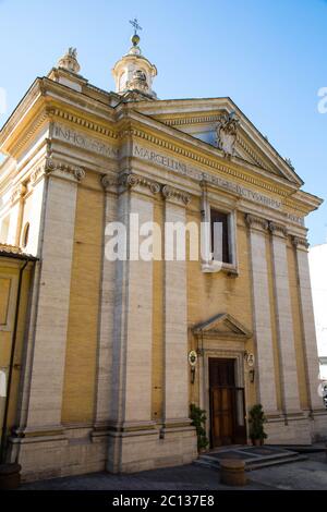 Seitenansicht der Basilica di San Giovanni in Laterano, Rom, Italien Stockfoto