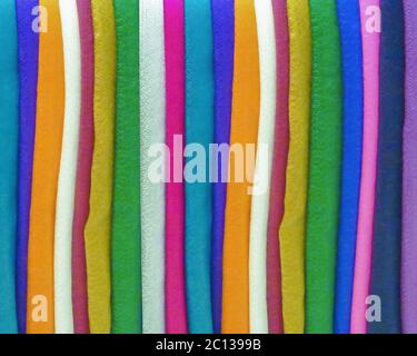 Farbige Stoff Textilien Detail Stockfoto