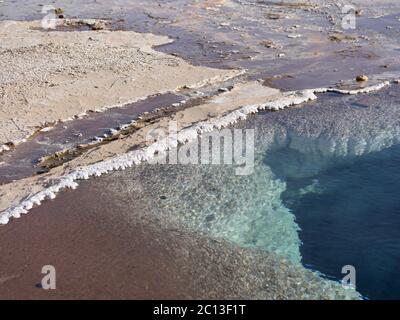 Heißer Frühling Blesi in der Nähe von Geysir in Island Stockfoto