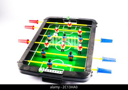 Foosball Fußballspiel Spielzeug Stockfoto