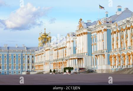 Katharinenpalast in Zarskoe Selo. Stockfoto