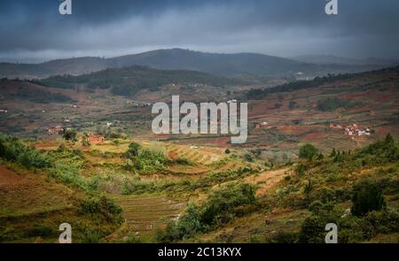 Landschaft von Madagaskar Stockfoto