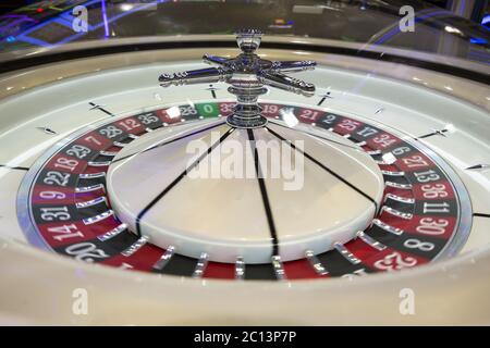 Casino Roulette weiß Stockfoto