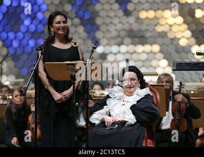 Montserrat Caballe Oper Stockfoto