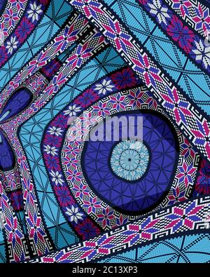 Arabeske dekorative Hintergrund mit floralem Motiv Stock Vektor