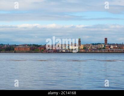 Ansicht von Birkenhead in Liverpool Stockfoto