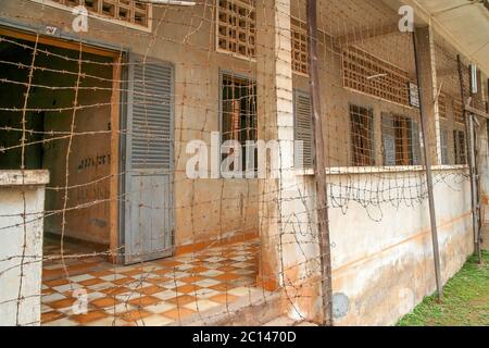 Tuol Sleng Museum Stockfoto