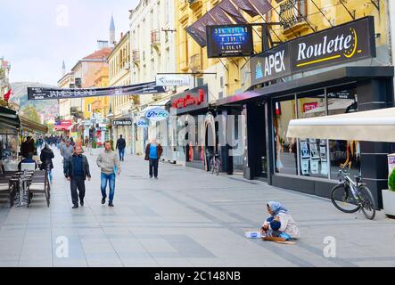 Das Stadtzentrum von Bitola, Mazedonien Stockfoto