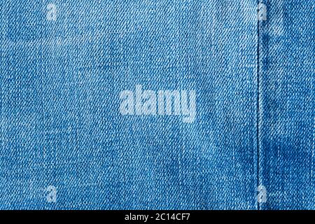 Struktur und Naht aus Denim-Stoff Stockfoto