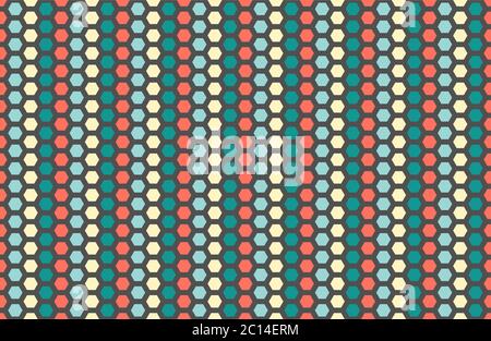 Honigbiene Kamm Hintergrund Muster. Wabenstruktur nahtloser Hintergrund. Einfache Textur. Bienenwachs Illustration. Vektordruck Stock Vektor