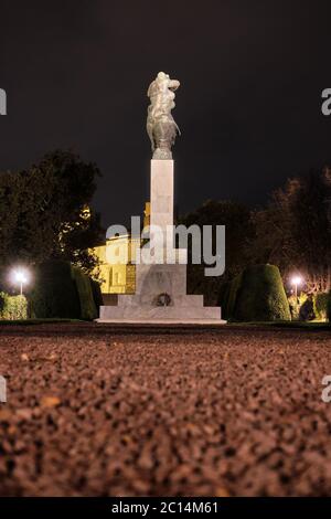 Belgrad / Serbien - 2. November 2019: Dankesdenkmal an Frankreich im Kalemegdan Park auf der Belgrader Festung, erbaut 1930, Dankeszeichen für SE Stockfoto