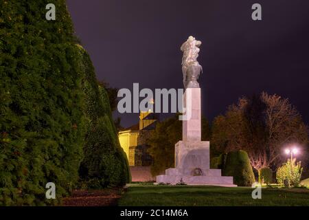 Belgrad / Serbien - 2. November 2019: Dankesdenkmal an Frankreich im Kalemegdan Park auf der Belgrader Festung, erbaut 1930, Dankeszeichen für SE Stockfoto