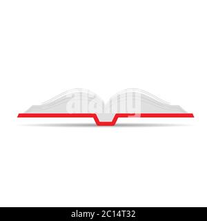Book Open Icon Vektor-Illustration auf weiß Stock Vektor